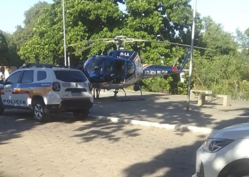 Operação da Policia Militar acorda Nanuque com helicóptero rodando bairros da cidade