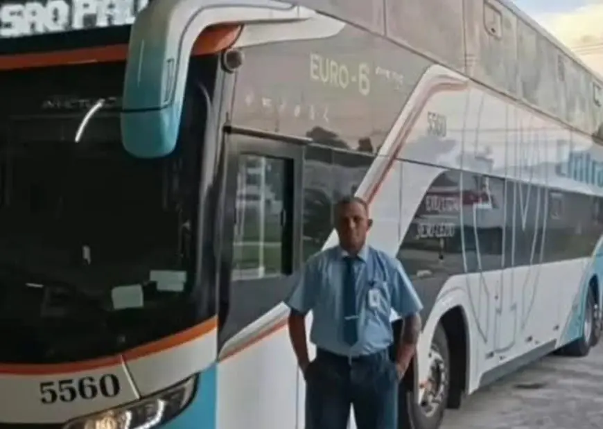 Motorista do ônibus abriu mão da folga com colega que precisou levar filho ao médico e motorista do bi-trem segue foragido